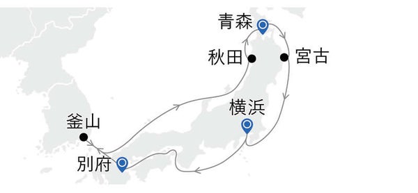 MITSUI OCEAN FUJI ベランダスイートC【横浜発青森着】東北夏祭りクルーズ(7日間)2